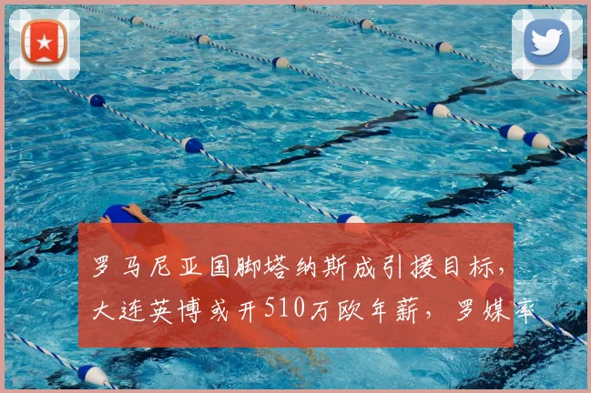 罗马尼亚国脚塔纳斯成引援目标,大连英博或开510万欧年薪,罗媒率先披露